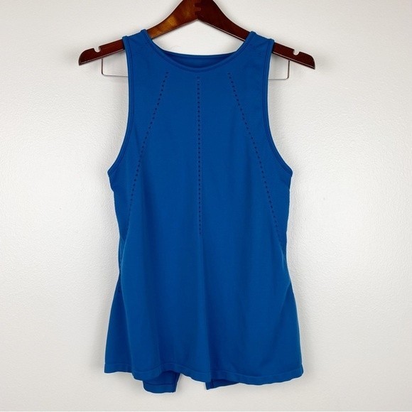 Athleta Blue Open Back Foothill Tank Top Size XS - Picture 2 of 8